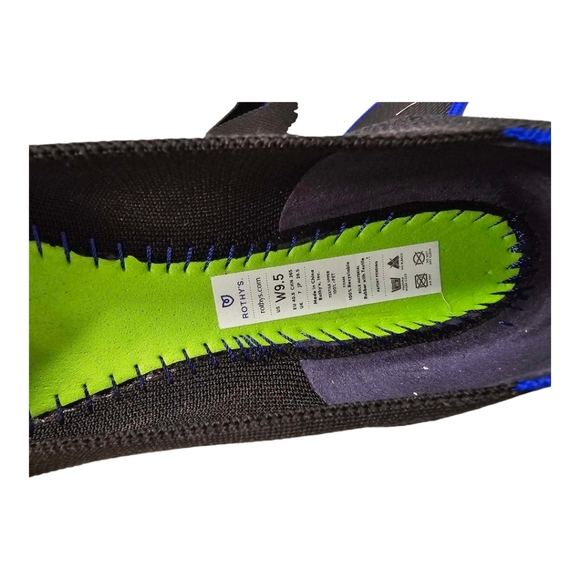 Rothy's Womens The Point Shoes Black Solid Knit Ballet Flats SZ 9.5 - Picture 5 of 10